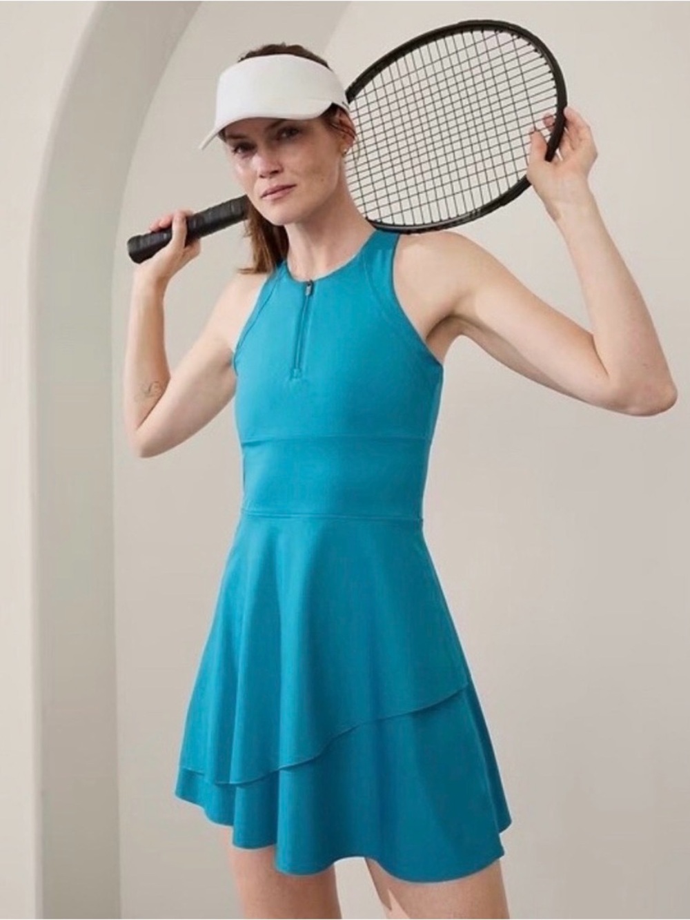 Athleta Break Point Tennis, Golf, Pickleball dress, pacific blue